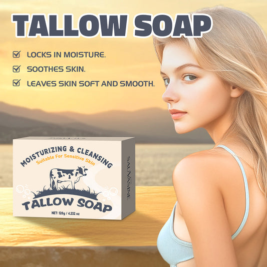 Tallow Soap - Natural Moisturizing Traditional Cleansing Bar 120g
