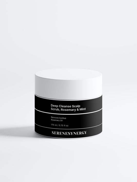 Deep Cleanse Scalp Scrub, Rosemary & Mint - Natural Hair Care