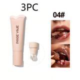 4-Color Brightening Lip Balm - Moisturizing & Exfoliating Long-Lasting Lip Care