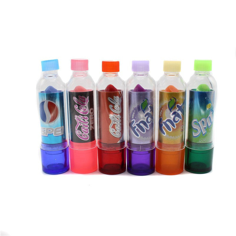 Color Changing Lipstick - Soda Bottle Design Lip Balm with pH Reactive Formula