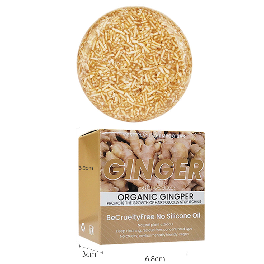Ginger Coconut Shampoo Soap - Handmade Natural Hair Care Cleansing Bar