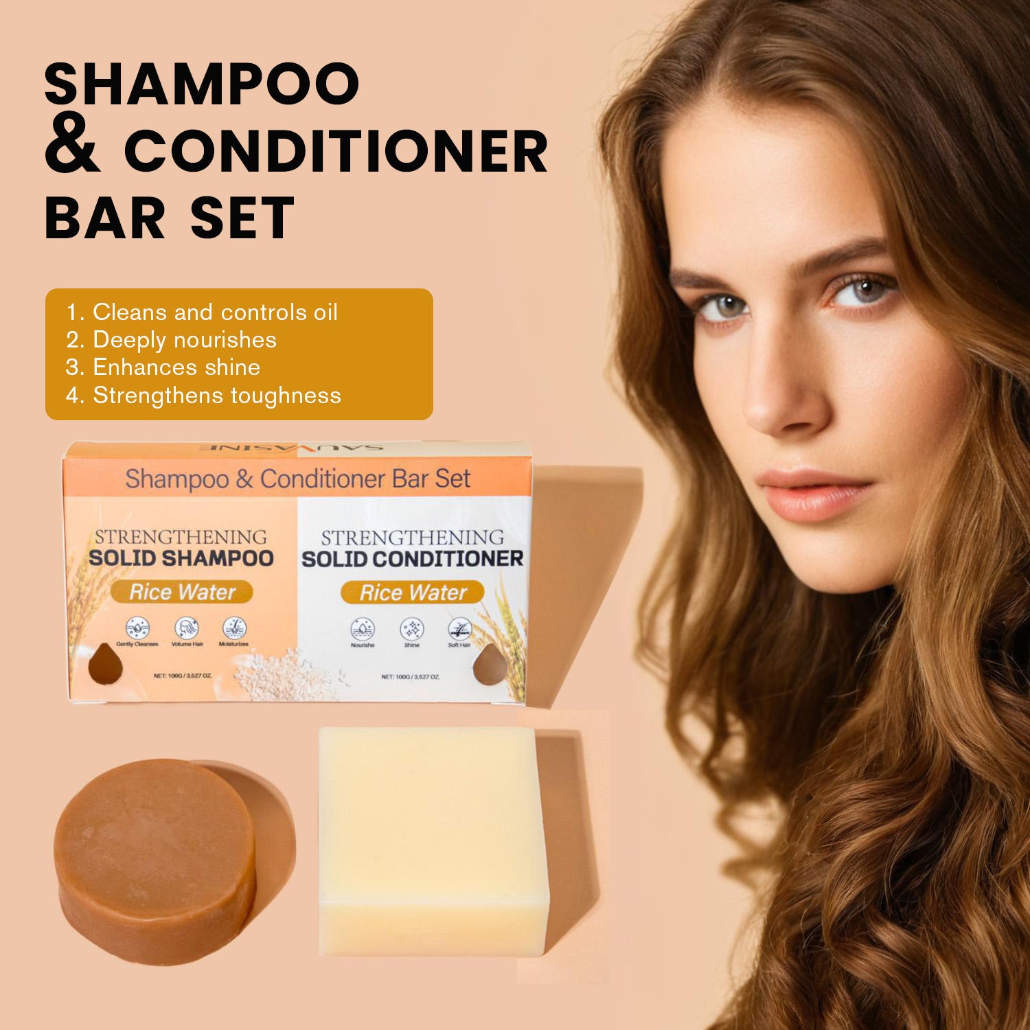 Shampoo Soap Set - Natural Hair Care Cleansing Bar Collection
