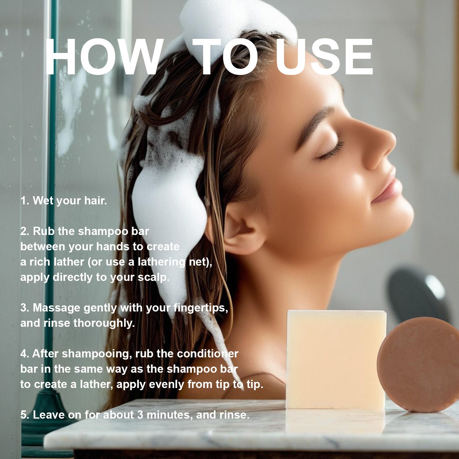 Shampoo Soap Set - Natural Hair Care Cleansing Bar Collection