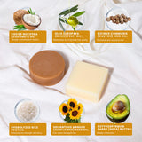 Shampoo Soap Set - Natural Hair Care Cleansing Bar Collection