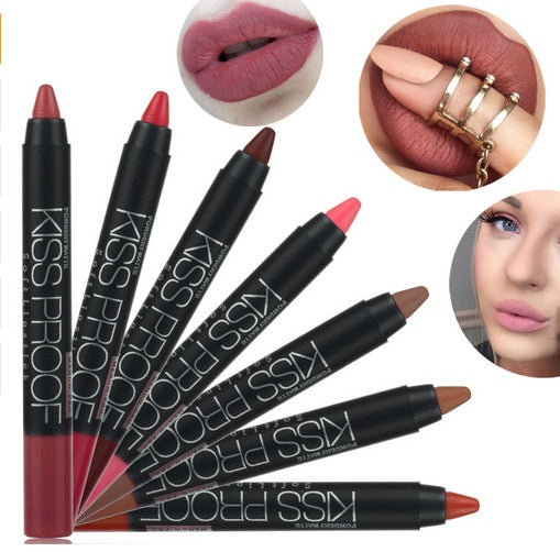 Kissproof Matte Lipstick - Long-Lasting Non-Stick Liquid Lipstick Pen