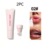4-Color Brightening Lip Balm - Moisturizing & Exfoliating Long-Lasting Lip Care