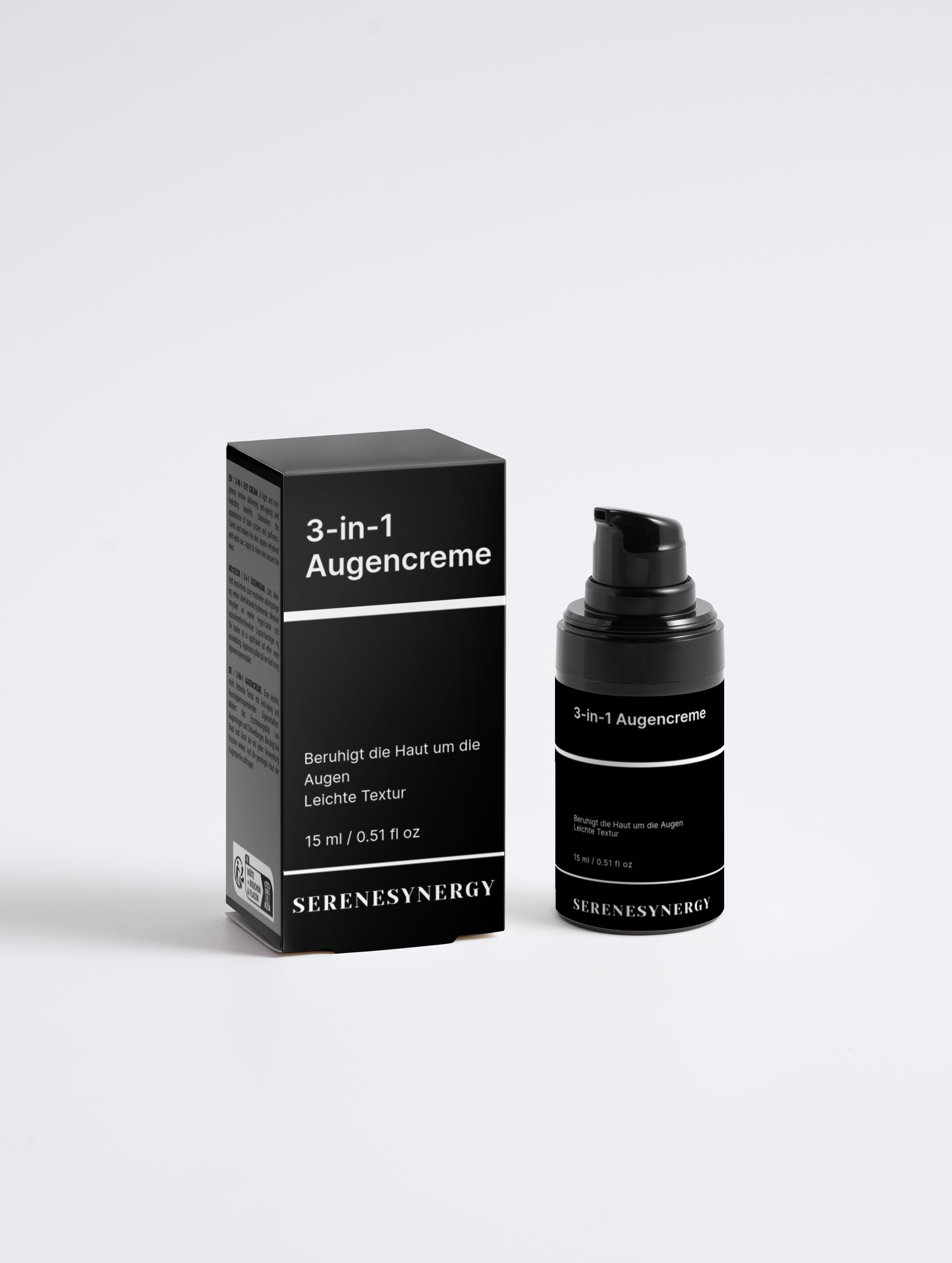 3-in-1 Augencreme mit Hyaluronsäure und Aloe - Natürliche Gesichtspflege