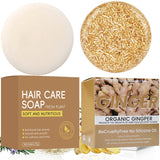 Ginger Coconut Shampoo Soap - Handmade Natural Hair Care Cleansing Bar