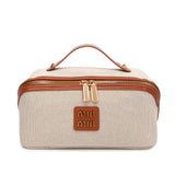 Kosmetiktasche mit Retro-Fliesen, große Kapazität, tragbar, tragbar, Kosmetik