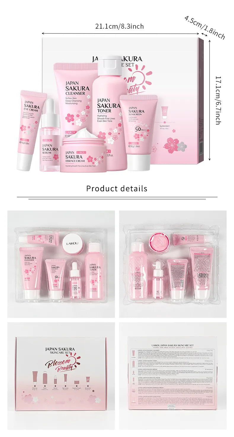 Japan Sakura Skin Care Set - Enhance Your Beauty
